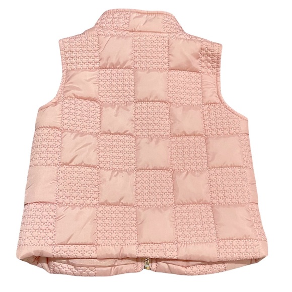 Tahari Baby Girl Pink Quilted Puffer Vest - Picture 3 of 7